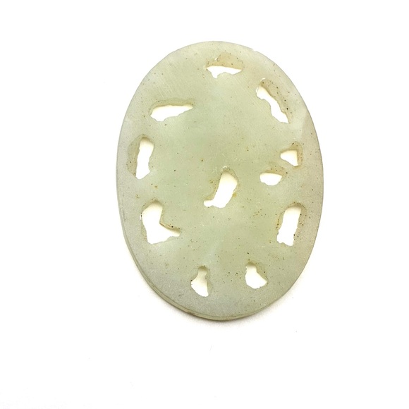 Chinese Carved White Jade Openwork Plaque/Pendant - Picture 3 of 4